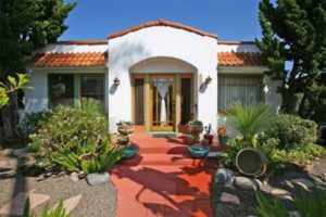Spanish Style Home With accent color