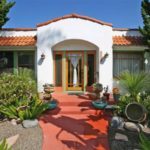 Spanish Style Home With accent color