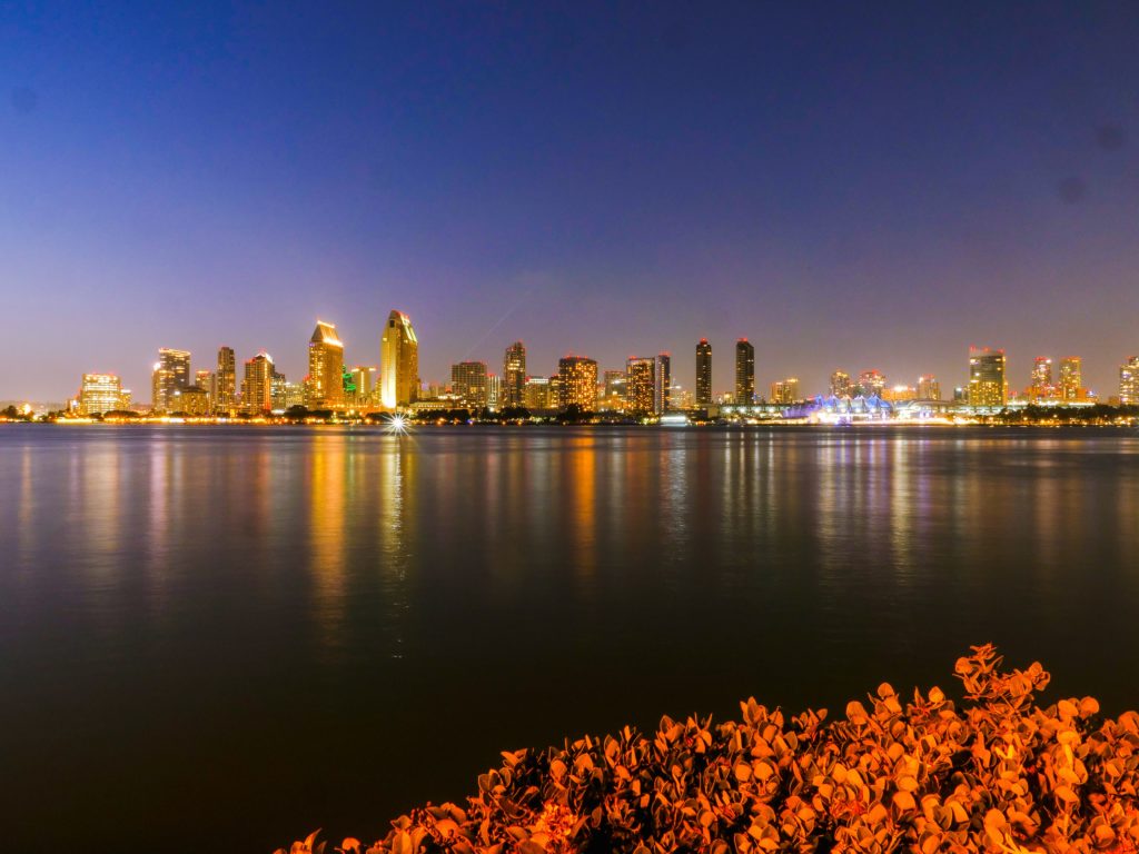San Diego skyline across a body of water
