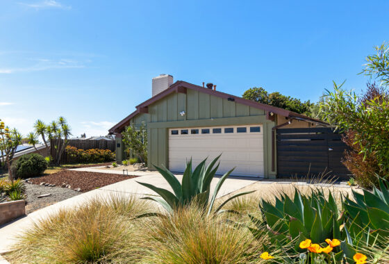 front of house with drought tolerant landscape
