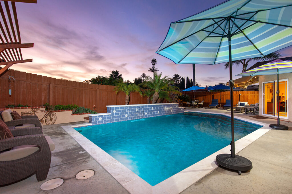 3970 Mount Albertine Way - Pool Area During the Evening