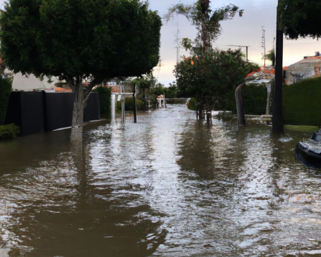 flooded street in san diego
