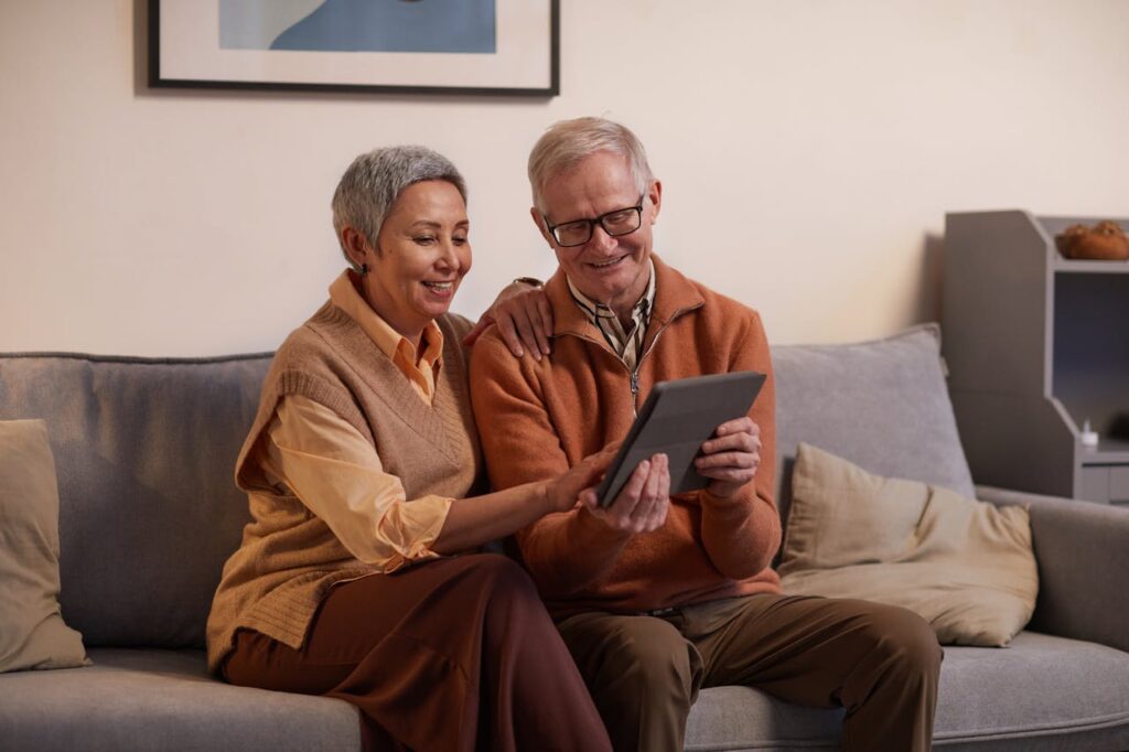Downsizing Options for Retirement - Old Couple in a Couch