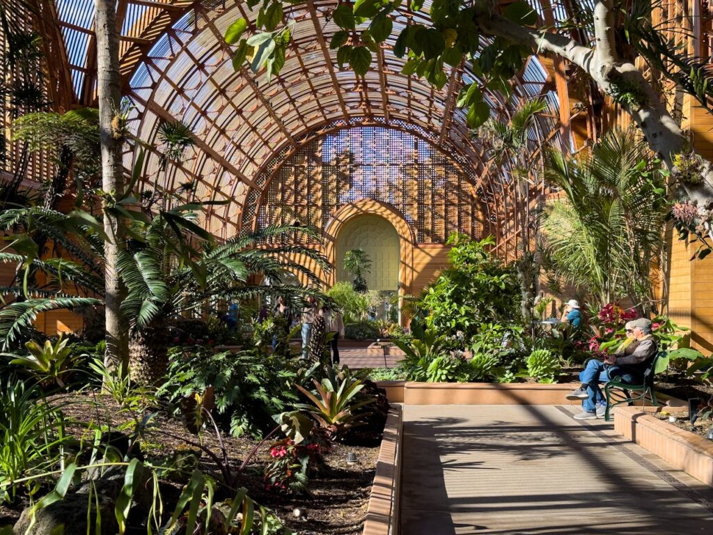 Serene Interior of Botanical Building in Balboa Park