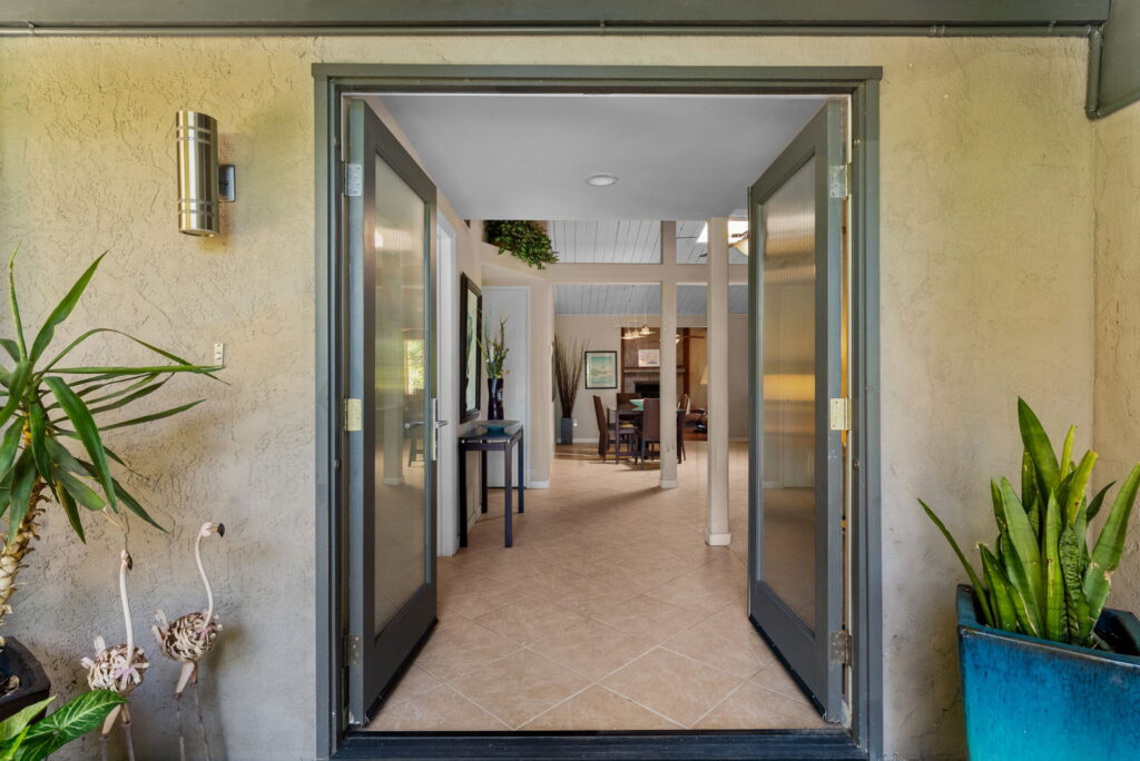 entryway of front hallway of home