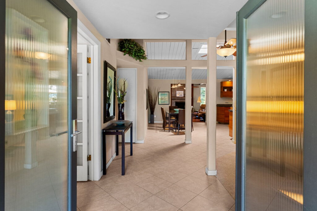 entryway of front hallway of home