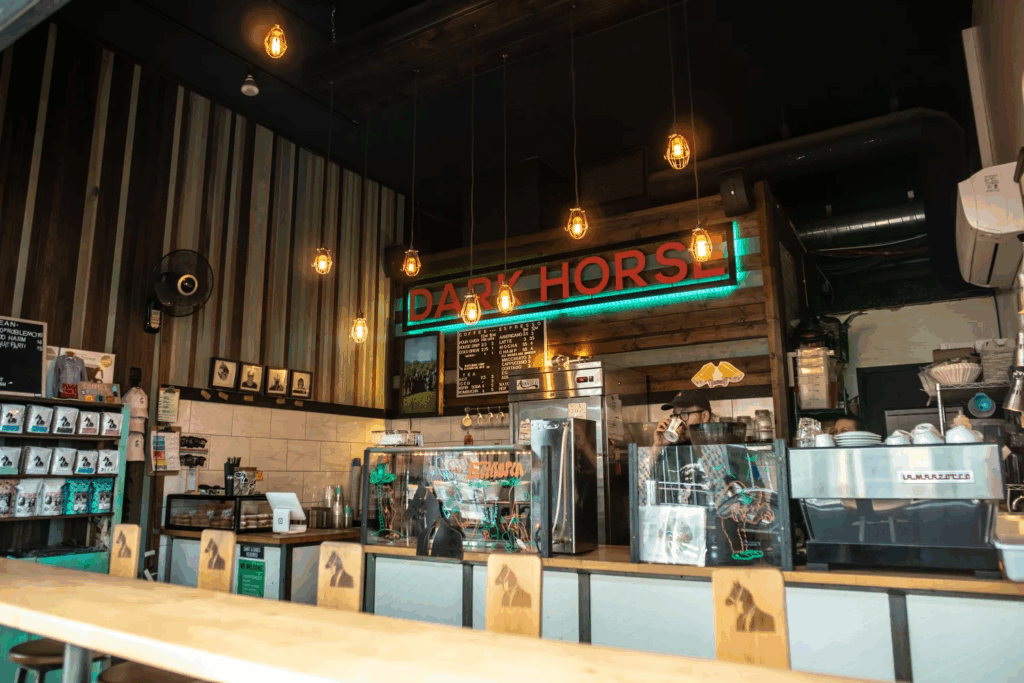 Dark Horse Coffee Roasters in North Park - Image Courtesy of www.darkhorsecoffeeroasters.com